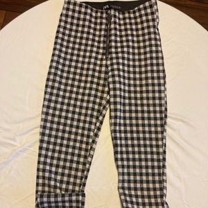 Plaid zara leggings